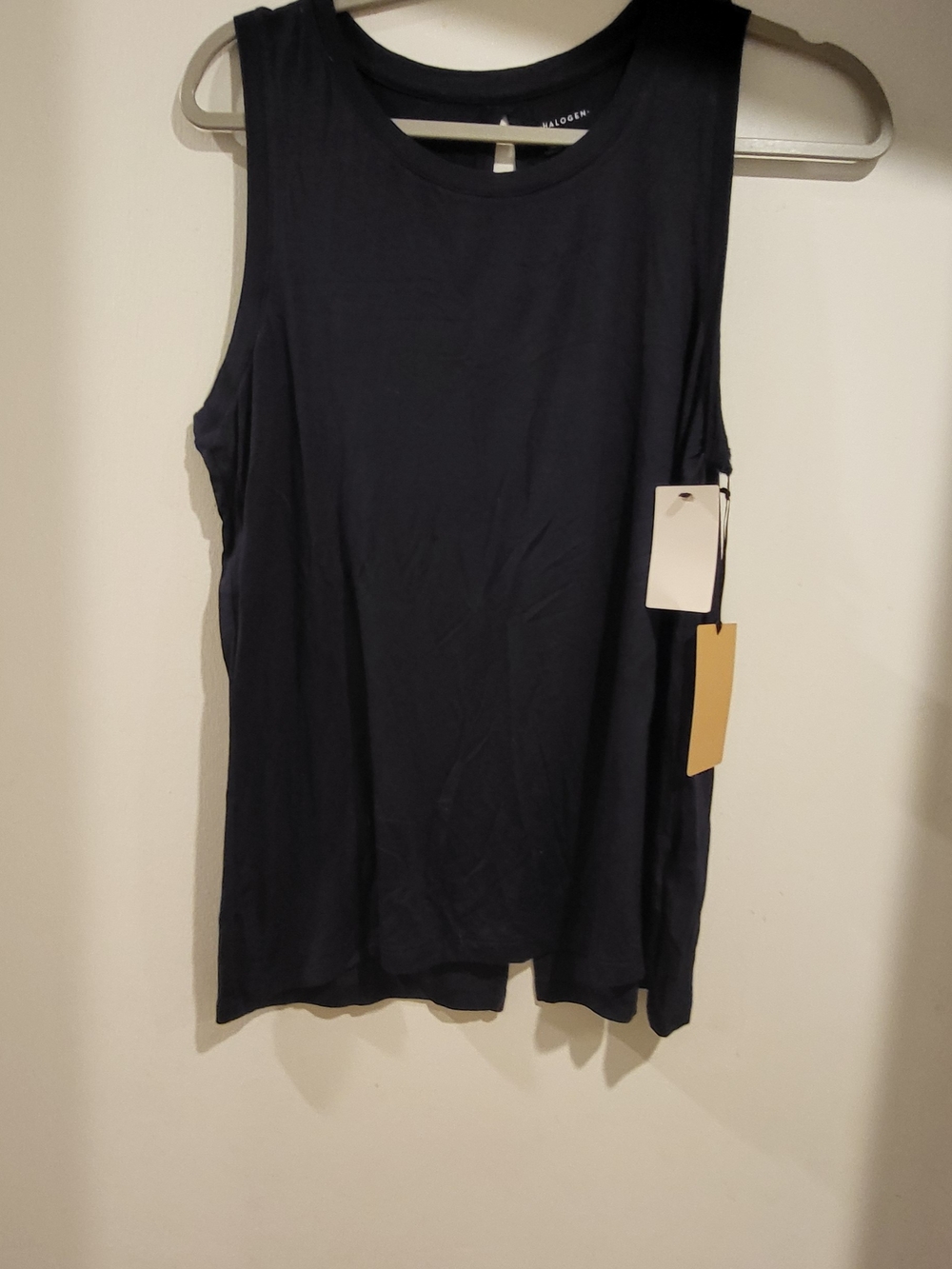 Halogen Navy  Tank Top